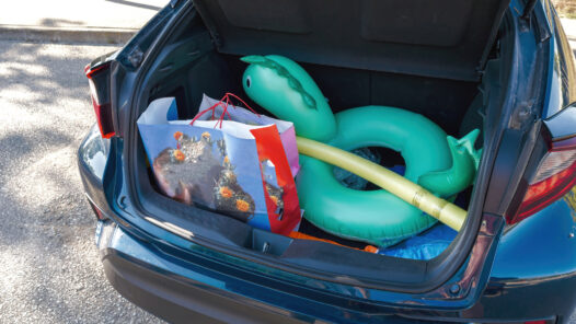 Trunk filled with Kids Toys